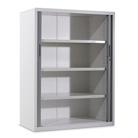 White Tambour MFC Shelf for use with Nova or Prism Tambour Units